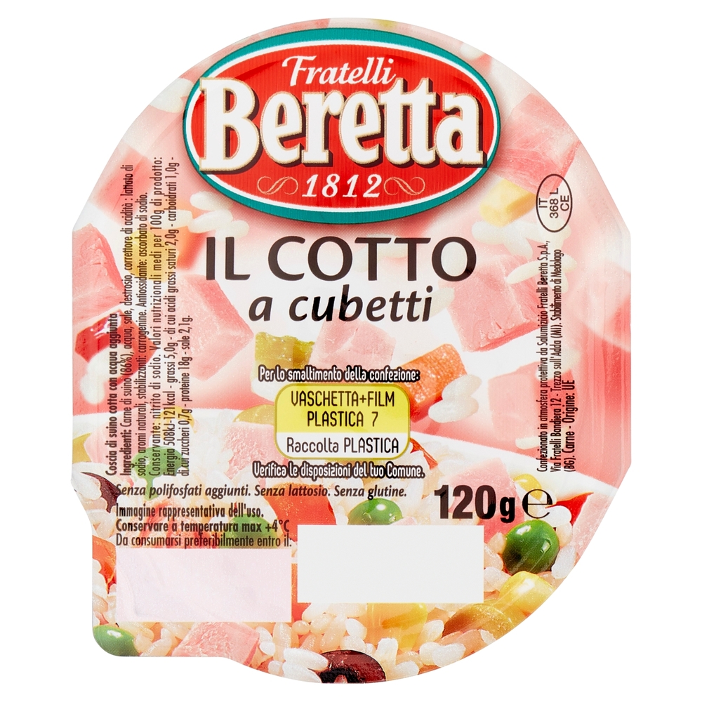 Prosciutto Cotto a Cubetti, 120 g